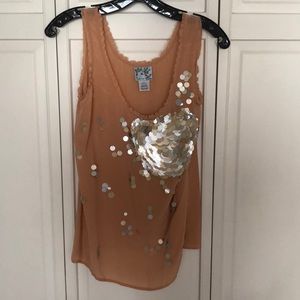 Anthropologie Fun silk summery top!